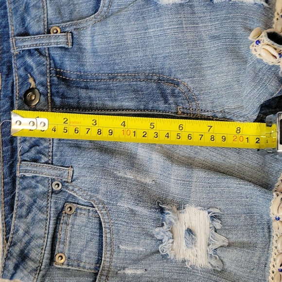 CALIFORNIA MOON RISE~ Shorts, Med Blue Jean, XS - Picture 5 of 6